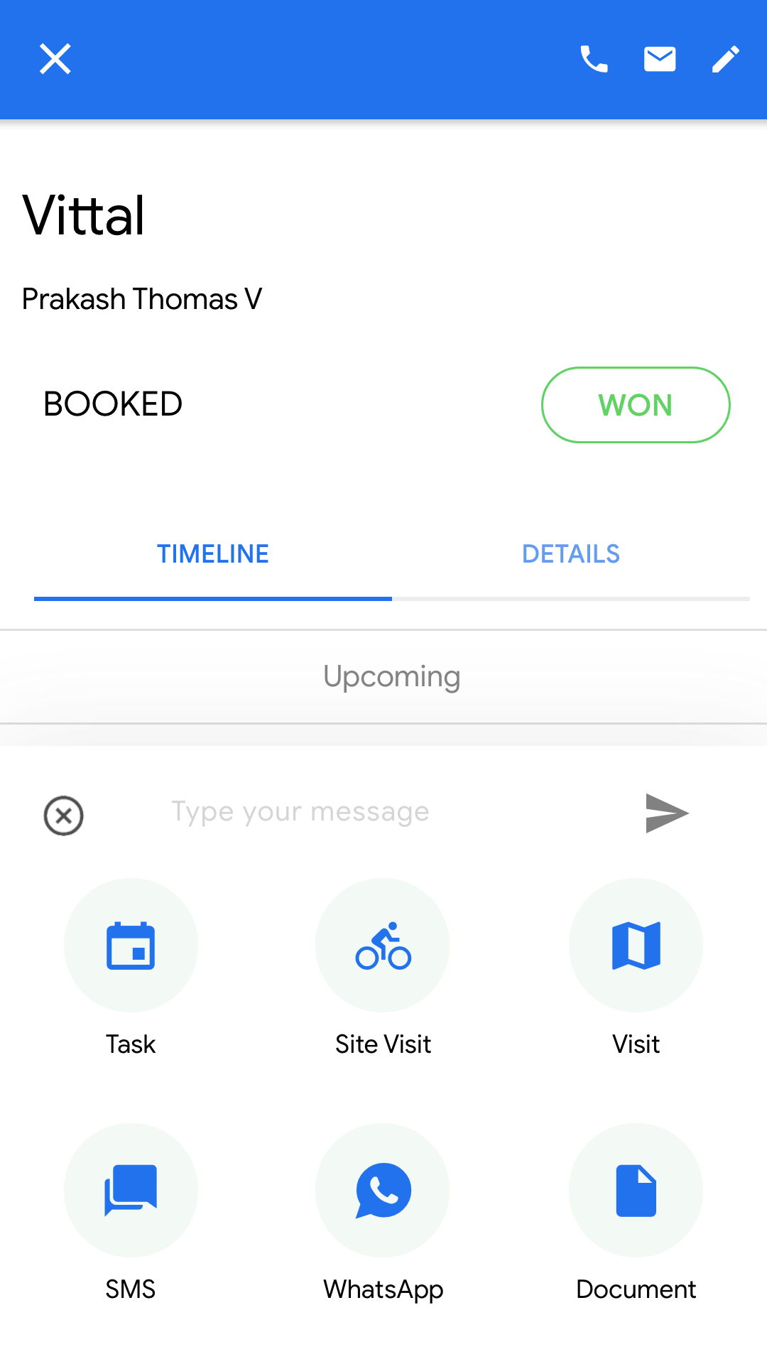 Buildesk CRM Mobile Screens Buildesk CRM Mobile Screens