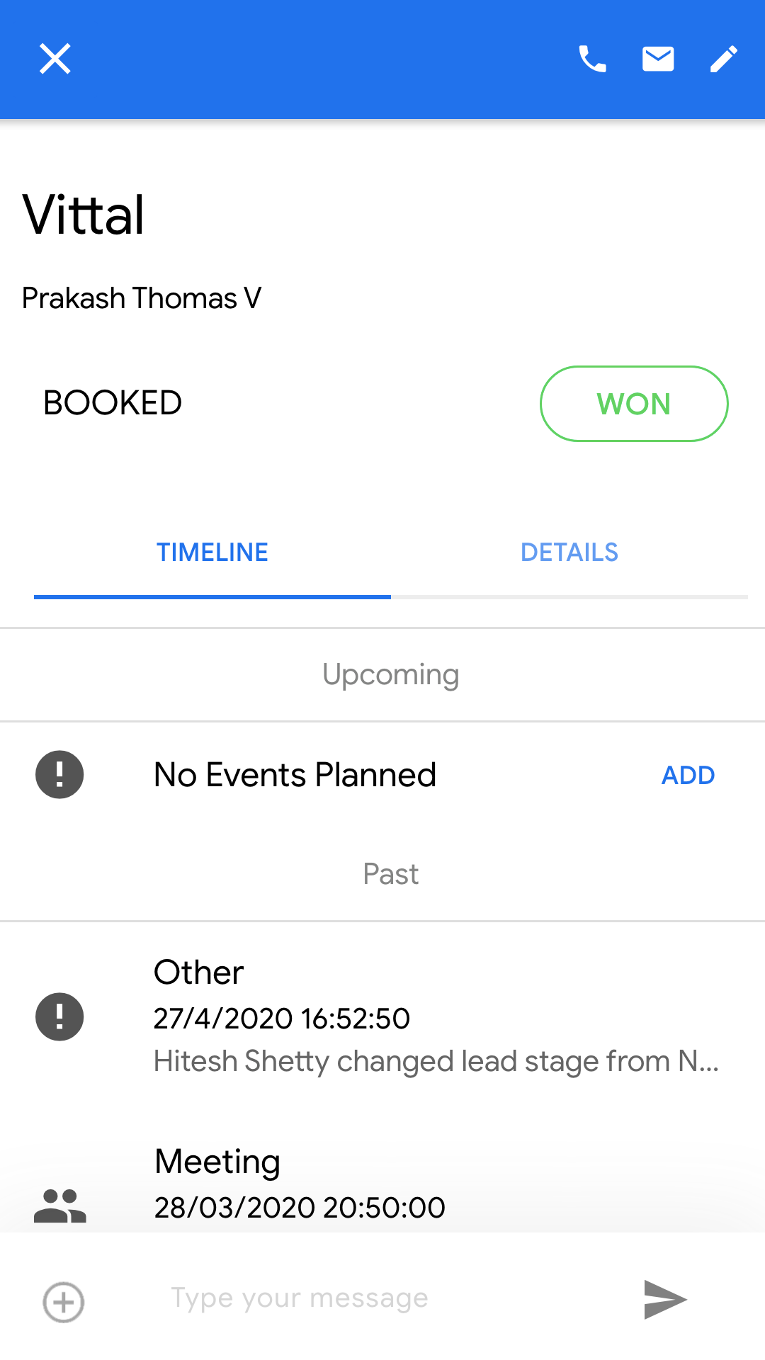 Buildesk CRM Mobile Screens Buildesk CRM Mobile Screens