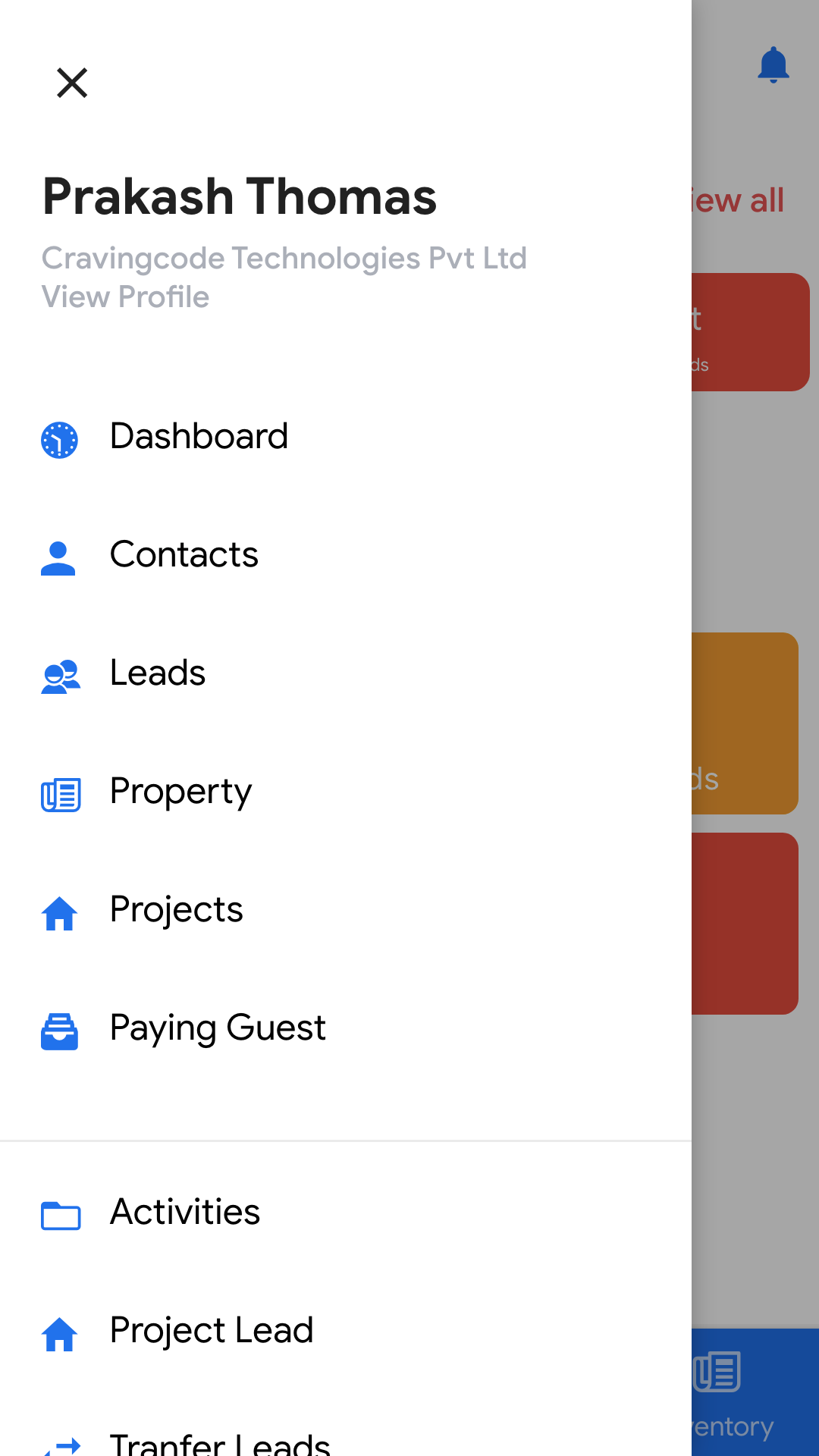 Buildesk CRM Mobile Screens Buildesk CRM Mobile Screens